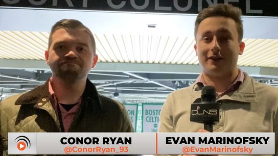 Video: Conor Ryan reacts to Patrice Bergeron’s 4-goal game against Detroit  taken at TD Garden (Bruins)